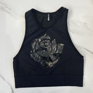UltraCor Black Rose Crop Top